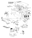 Part Location Diagram of 731-1435 MTD Side Panel Ass'y. - L.H.